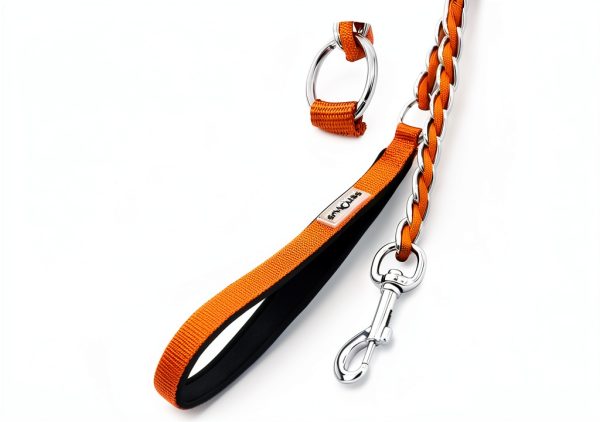 S-ETOVUS Chain Dog Leash Heavy Duty Metal Swivel Clasp-1