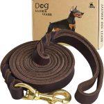 LWBMG Leather Dog Training Leash Real Italian Copper Hook-0