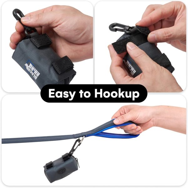 Black Rhino Heavy Duty Dog Leash Reflective Double Handle-5