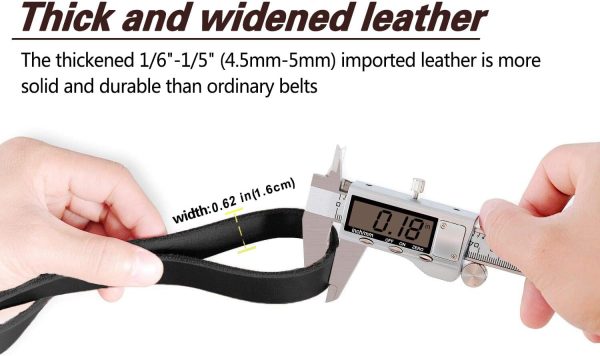 LWBMG Leather Dog Leash Real Leather Training Leash All-4