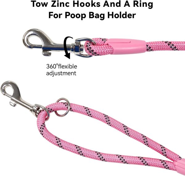Tairro Dog Training Leash High Strength Nylon Reflective-3