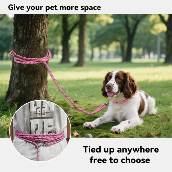 Tairro Dog Training Leash High Strength Nylon Reflective-1