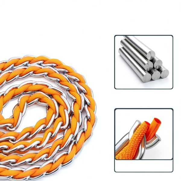 S-ETOVUS Chain Dog Leash Heavy Duty Metal Swivel Clasp-3