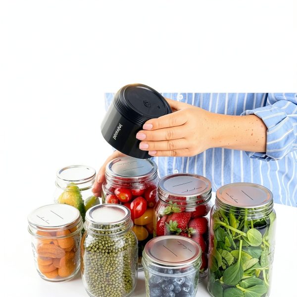 Mason Jar Vacuum Sealer Plateful VacuFresh-2