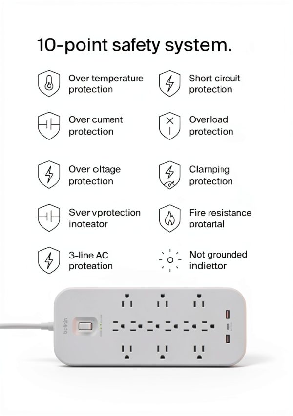 Belkin USB-C Power Strip Surge Protector-2