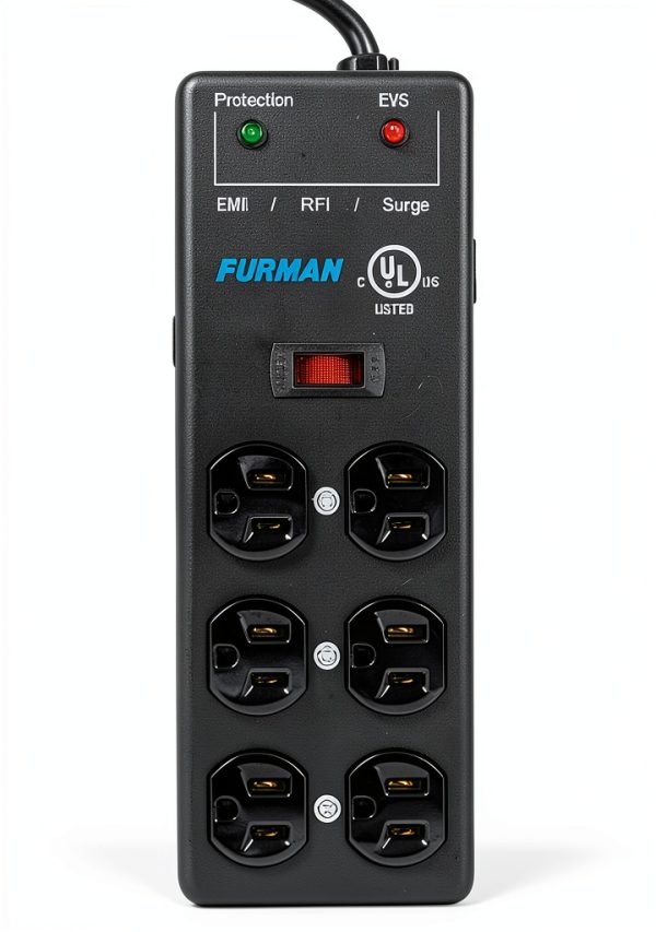 Furman Steel Surge Protector 6 Outlets Model SS-6B-1