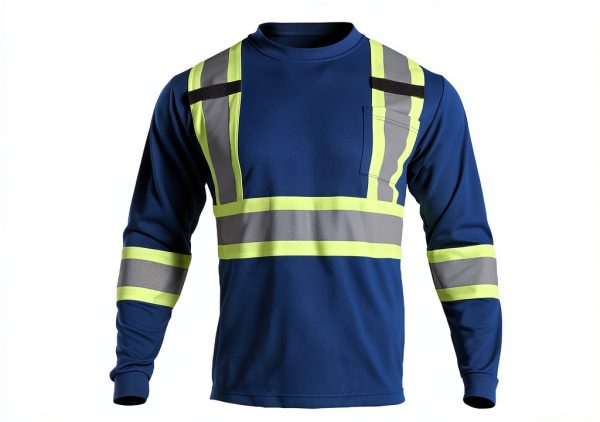 VENDACE Hi Vis T Shirt 3X-Large Royal Blue with Reflective Strips-1