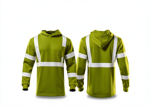 VENDACE Hi Vis Safety Shirt Men High Visibility Yellow Long Sleeve-5