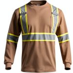 High Visibility Safety Shirt Fonirra Bird-Eye Knit Reflective-0
