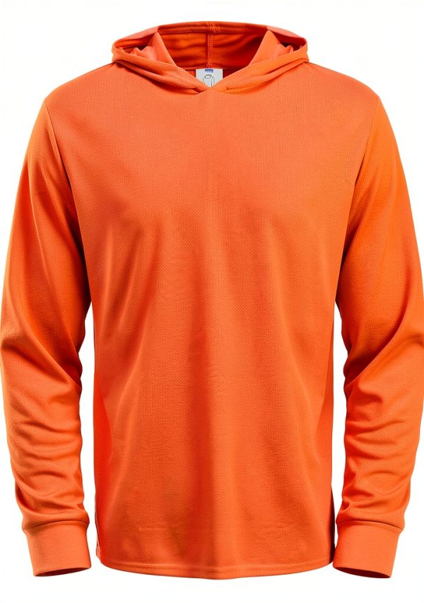 ProGuard Safety Shirt High Visibility Polyester Hooded Workwear Black-1