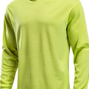 SafetyPro High Visibility Hooded Work Shirt Polyester Mesh Breathable-0