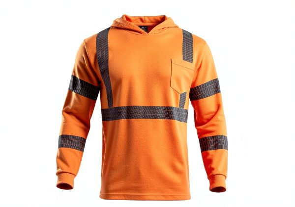 VENDACE Hi-Vis Long Sleeve Safety Shirt Orange 100% Polyester-3