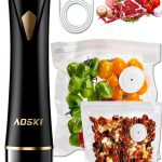 AOSKI Handheld Vacuum Sealer Black Small ZB-S60 Battery Food-0