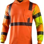 VENDACE Hi Vis Safety Shirt Men High Visibility Yellow Long Sleeve-0