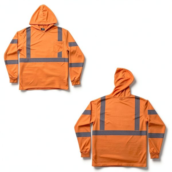 VENDACE Hi-Vis Long Sleeve Safety Shirt Orange 100% Polyester-6