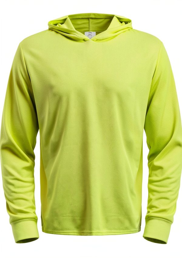 SafetyPro High Visibility Hooded Work Shirt Polyester Mesh Breathable-1