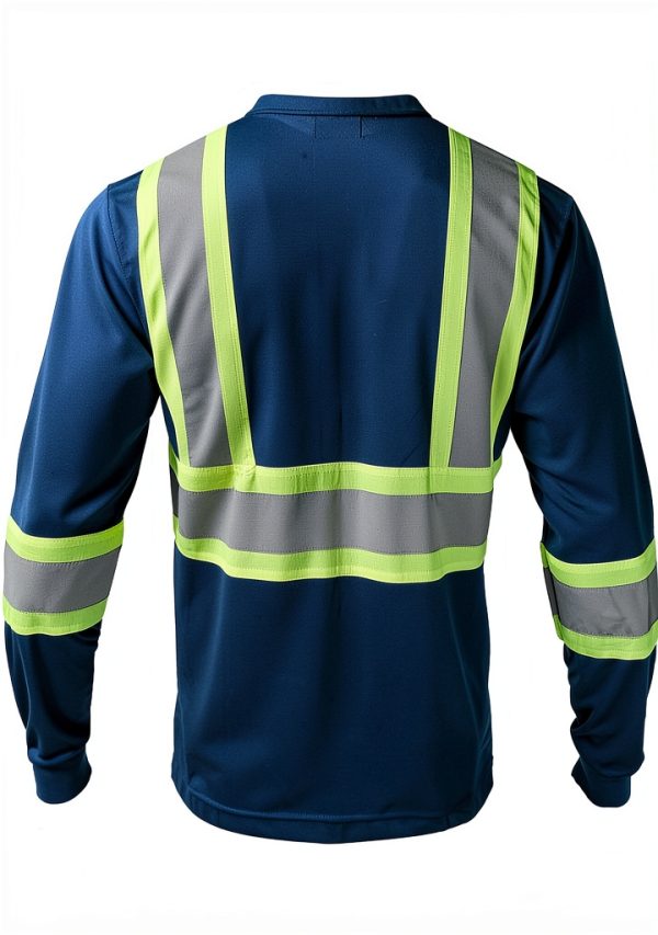 VENDACE Hi Vis T Shirt 3X-Large Royal Blue with Reflective Strips-2