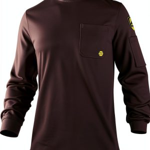 Ptahdus Flame Resistant Shirt for Men 7.1oz Burgundy Loose Fit-0