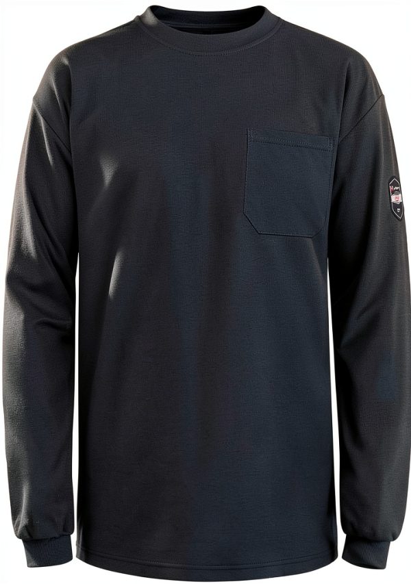 FR Shirts for Men 5.5OZ Welding Shirt Navy XL Flame Resistant-0