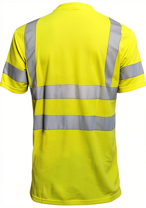 L&M Hi Vis T Shirt Class 3 Reflective Lime Orange Short Long Sleeve-1